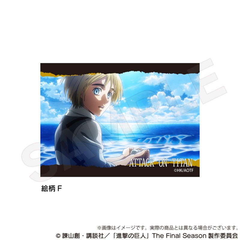 進撃の巨人 場面写アクリルブロック 絵柄F ("Attack on Titan" Scenes Acrylic Block Pattern F)