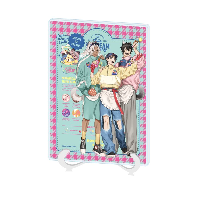 アクリルアートボード A5サイズ Tulle Ice Cream Factory -7th Anniversary- 07 柳瀬せの先生(描き下ろしイラスト) (Acrylic Art Board A5 Size Tulle Ice Cream Factory -7th Anniversary- 07 Seno Yanase Works (Original Illustration))