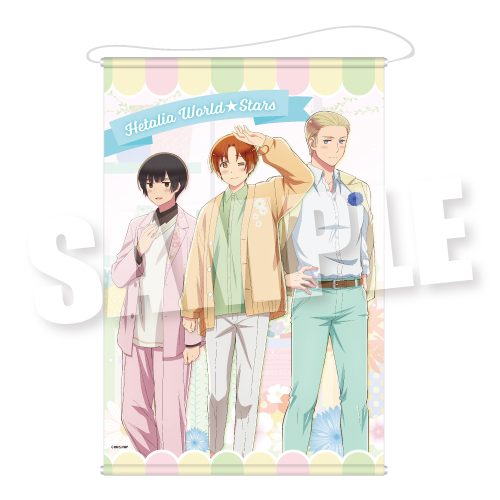 ヘタリア World☆Stars B2タペストリー パステルフラワーコーデVer. TypeA ("Hetalia World Stars" B2 Tapestry Pastel Flower Outfit Ver. Type A)