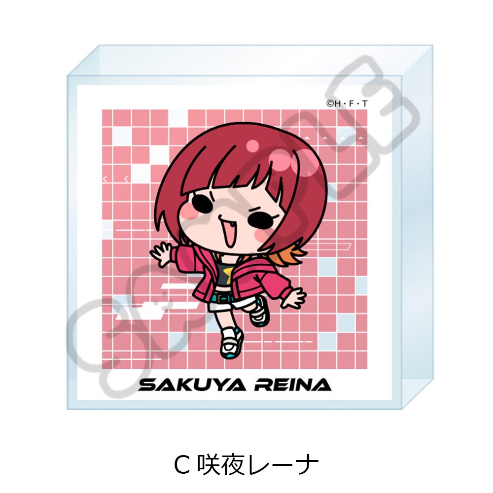 DIGIMON BEATBREAK アクリルミニブロック C 咲夜レーナ ("DIGIMON BEATBREAK" Acrylic Mini Block C Sakuya Reina)