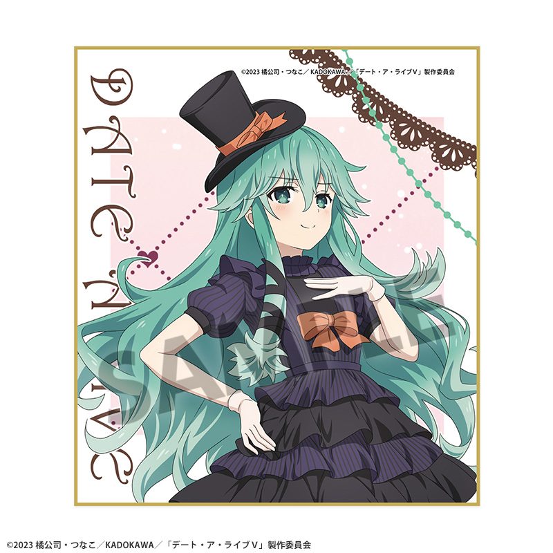 デート・ア・ライブV 描き下ろしミニ色紙 七罪 不思議の国のアリスVer. ("Date A Live V" Original Illustration Mini Shikishi Natsumi Alice in Wonderland Ver.)