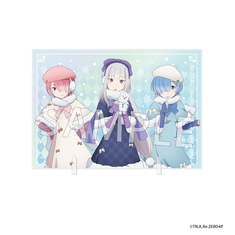 Re:ゼロから始める異世界生活 きらきらアクリルパネル Winter Snow Ver. ("Re:Zero kara Hajimeru Isekai Seikatsu" Kirakira Acrylic Panel Winter Snow Ver.)