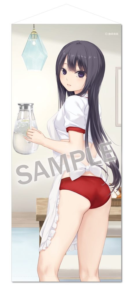 珈琲貴族 特殊サイズタペストリー Lovely day-Breakfastブルマ白峰さん- (Coffee Kizoku Special Size Tapestry Lovely Day -Breakfast Bloomers Shiramine-san-)