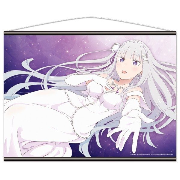 Re:ゼロから始める異世界生活 B2タペストリー エミリア ウェディングドレスVer. ("Re:Zero kara Hajimeru Isekai Seikatsu" B2 Tapestry Emilia Wedding Dress Ver.)