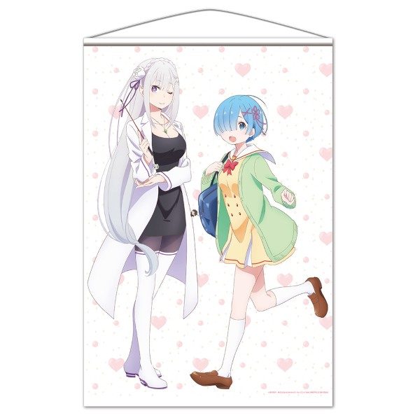 Re:ゼロから始める異世界生活 B2タペストリー エミリア&レム Ver.2 ("Re:Zero kara Hajimeru Isekai Seikatsu" B2 Tapestry Emilia & Rem Ver. 2)