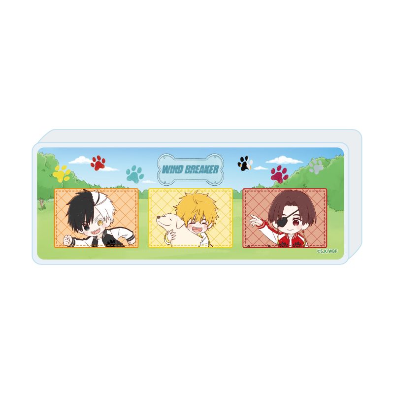ミニアクリルブロック WIND BREAKER 01 犬Ver. A(グラフアートイラスト) (Mini Acrylic Block "Wind Breaker" 01 Dog Ver. A (Graff Art Illustration))