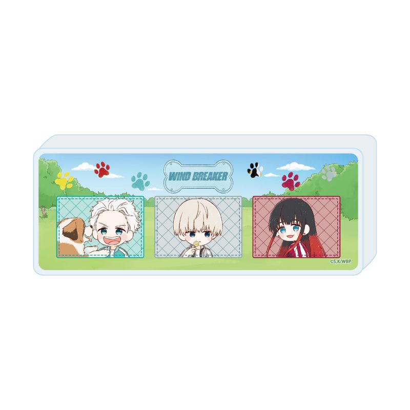 ミニアクリルブロック WIND BREAKER 02 犬Ver. B(グラフアートイラスト) (Mini Acrylic Block "Wind Breaker" 02 Dog Ver. B (Graff Art Illustration))
