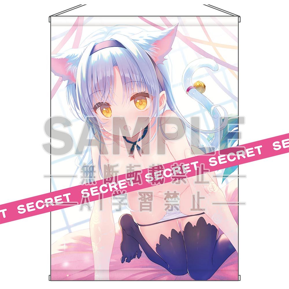 タケイオーキ描き下ろし 迫り来る猫耳コスガール♡ X-RATEDタペストリー (Takei Oki Original Illustration Semarikuru Nekomimi Costume Girl X-rated Tapestry)