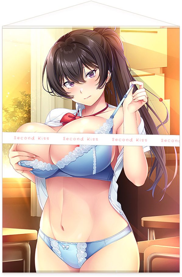 mdfあん先生描き下ろし ダキカノ Second Kiss 深見ありさ A1サイズ2重タペストリー (mdf An Original Illustration "Daki Kano Second Kiss" Fukami Arisa A1 Size Double Tapestry)
