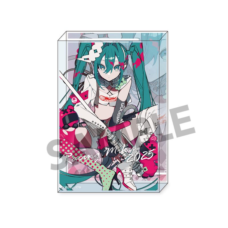 レーシングミク 2025 Rd.1 OKAYAMA Ver. アクリルブロック (Racing Miku 2025 Rd.1 OKAYAMA Ver. Acrylic Block)