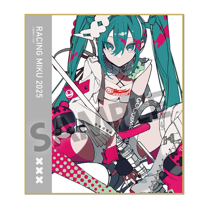 レーシングミク 2025 Rd.1 OKAYAMA Ver. ミニ色紙 (Racing Miku 2025 Rd.1 OKAYAMA Ver. Mini Art Board)