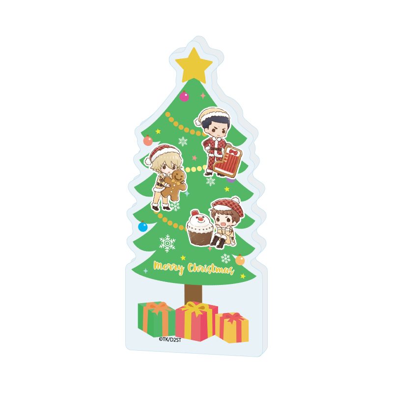 ミニアクリルブロック ダイヤのA act II -Second Season- 02 クリスマスVer. ツリーモチーフ(グラフアートイラスト) (Mini Acrylic Block "Ace of Diamond act II -Second Season-" 02 Christmas Ver. Tree Motif (Graff Art Illustration))