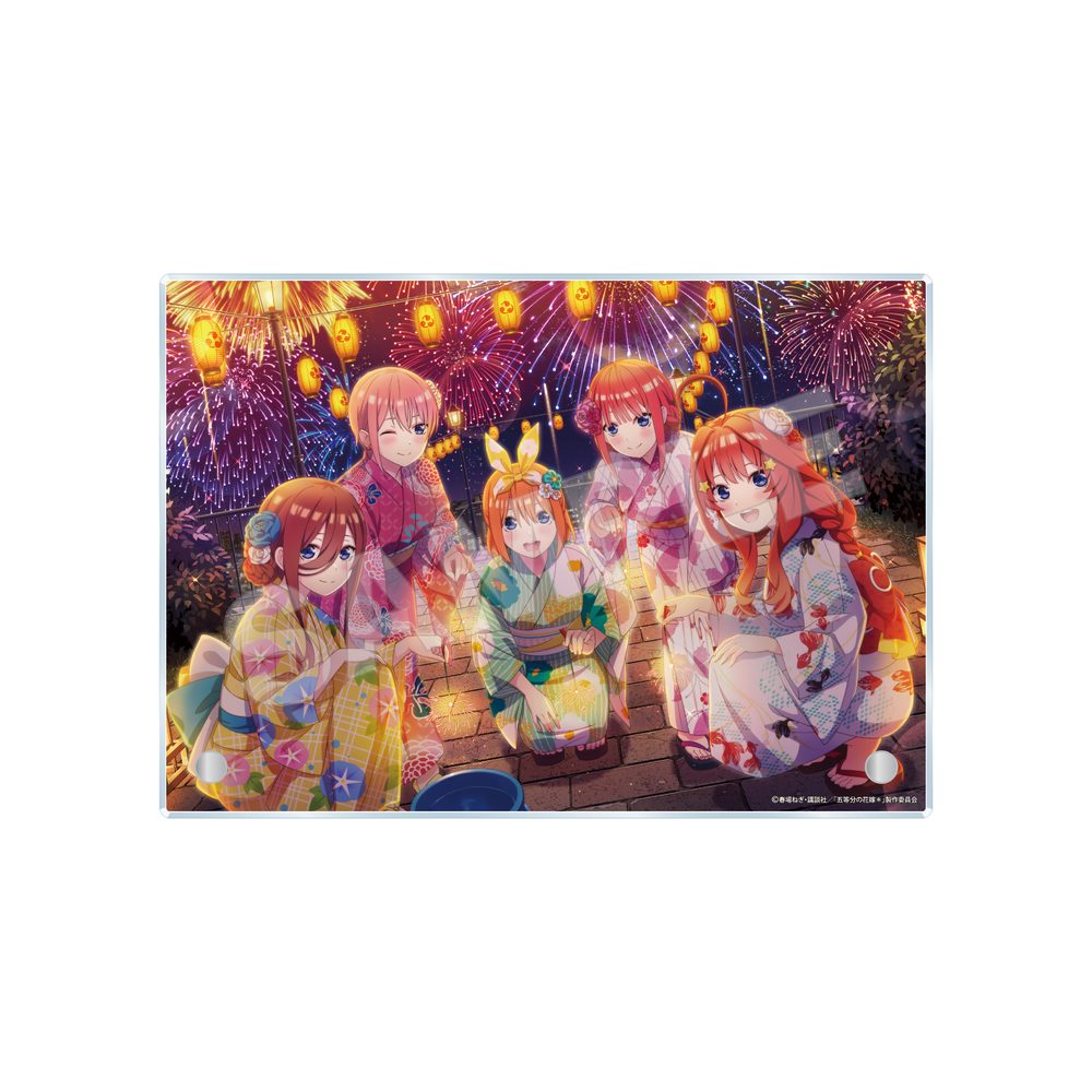 五等分の花嫁 五つ子ちゃんはパズルを五等分できない。 アクリルボード -技- 01 花火 ("The Quintessential Quintuplets: The Quintuplets Can't Divide the Puzzle Into Five Equal Parts" Acrylic Board -Waza- 01 Fireworks)
