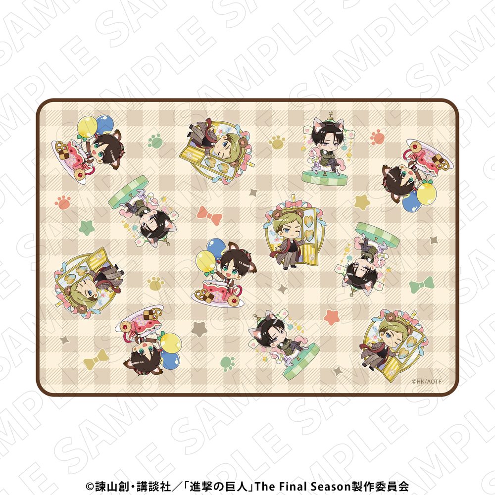進撃の巨人 ミニキャラブランケット ("Attack on Titan" Mini Character Blanket)