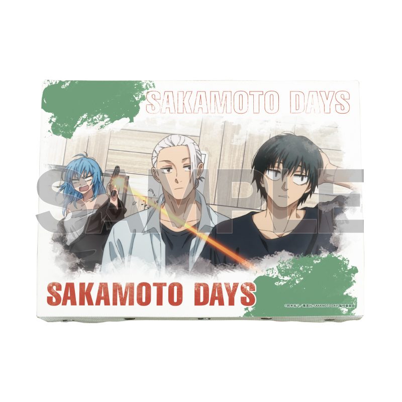 キャンバスボード SAKAMOTO DAYS 10 坂本太郎&南雲&赤尾リオン(場面写イラスト) (Canvas Board "Sakamoto Days" 10 Sakamoto Taro & Nagumo & Akao Rion (Scenes Illustration))
