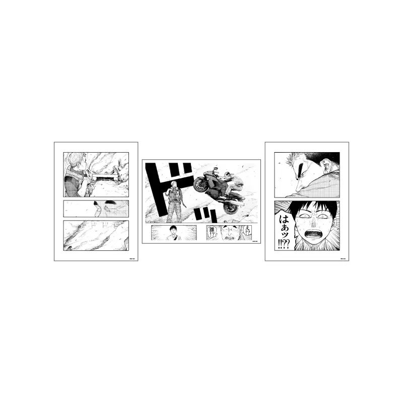 REPLICA GENGA 3枚セット 亜人 04 永井圭&海斗&佐藤(公式イラスト) (REPLICA GENGA 3 Set "Ajin" 04 Nagai Kei & Kaito & Sato (Official Illustration))