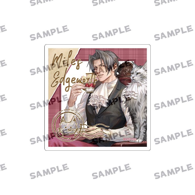 逆転裁判 動物シリーズ アクリルブロック 御剣怜侍 ("Ace Attorney" Animal Series Acrylic Block Miles Edgeworth)