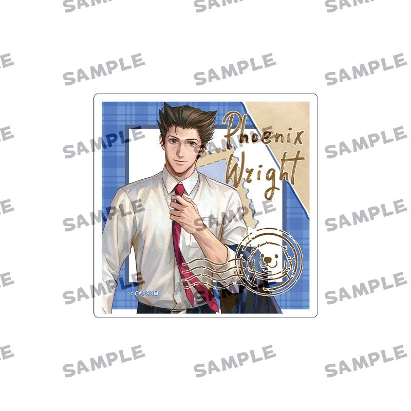 逆転裁判 動物シリーズ アクリルブロック 成歩堂龍一 ("Ace Attorney" Animal Series Acrylic Block Phoenix Wright)