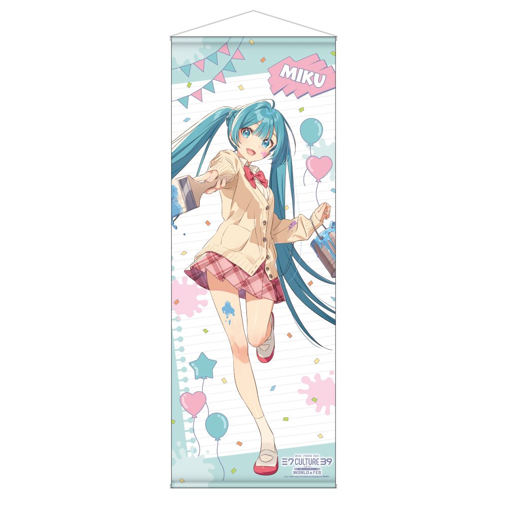 39Culture 2024 EXTRA FES 等身大タペストリー 初音ミク (39Culture 2024 EXTRA FES Life-size Tapestry Hatsune Miku)