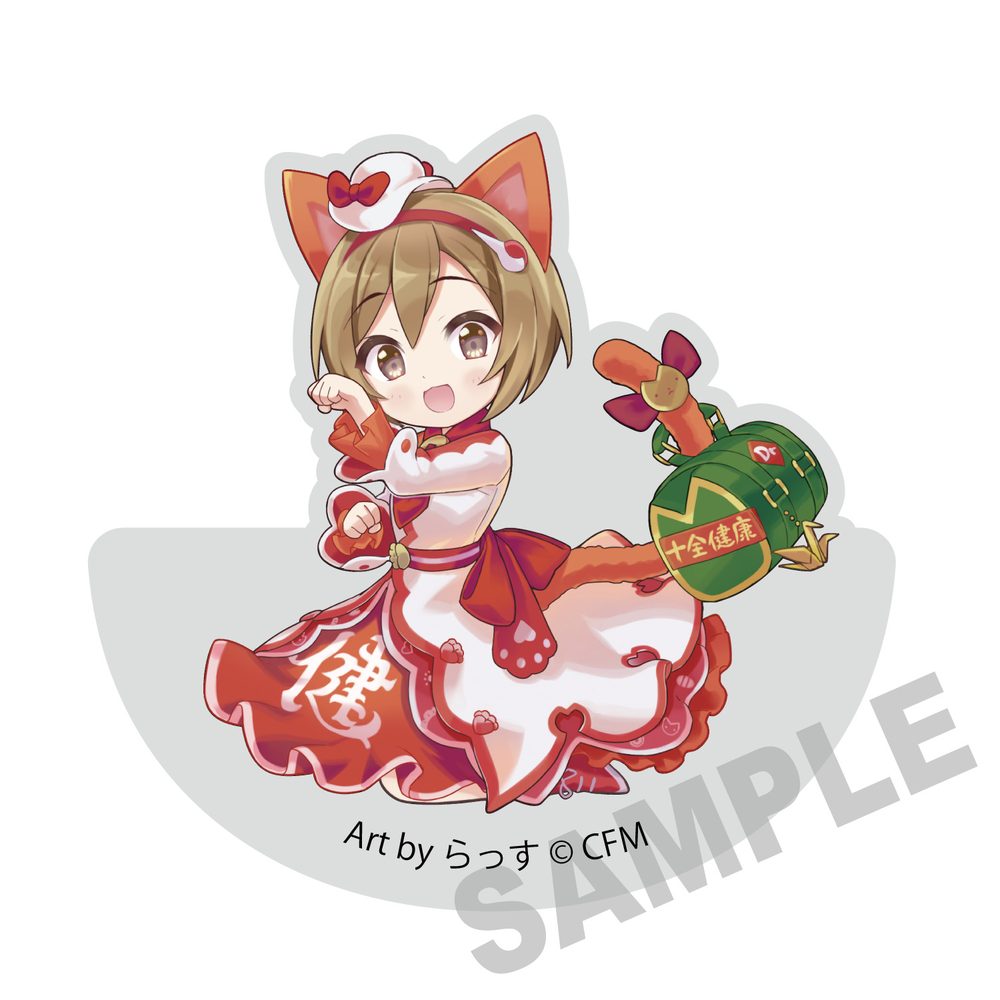 初音ミク×招き猫 ゆらゆらアクリルブロック MEIKO Art by らっす (Hatsune Miku x Maneki-neko Yurayura Acrylic Block MEIKO Art by Rassu)