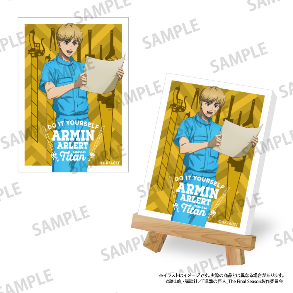 進撃の巨人 キャンバスボードミニ アルミン・アルレルト(DIY) ("Attack on Titan" Canvas Board Mini Armin Arlert (DIY))