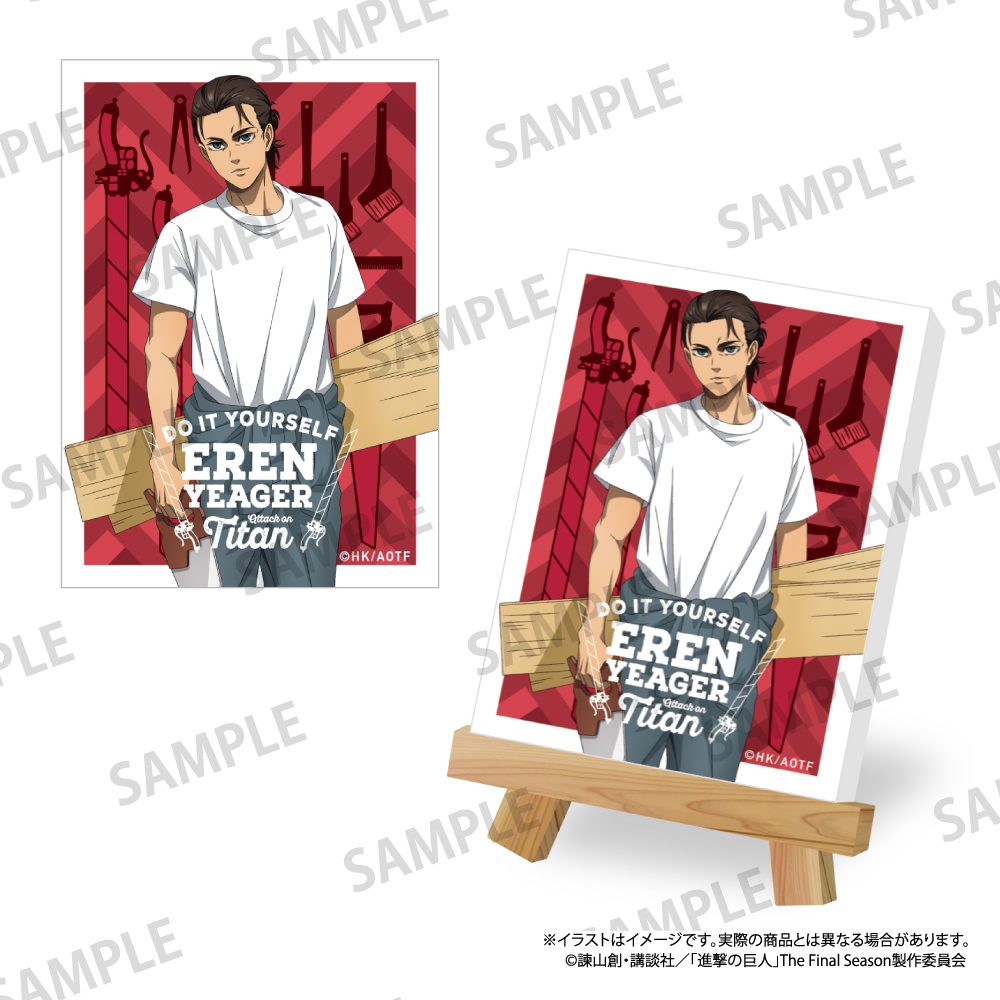 進撃の巨人 キャンバスボードミニ エレン・イェーガー(DIY) ("Attack on Titan" Canvas Board Mini Eren Yeager (DIY))