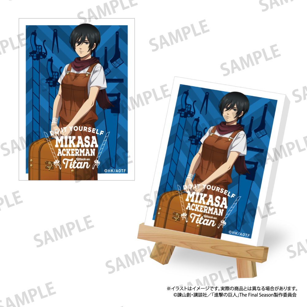 進撃の巨人 キャンバスボードミニ ミカサ・アッカーマン(DIY) ("Attack on Titan" Canvas Board Mini Mikasa Ackerman (DIY))