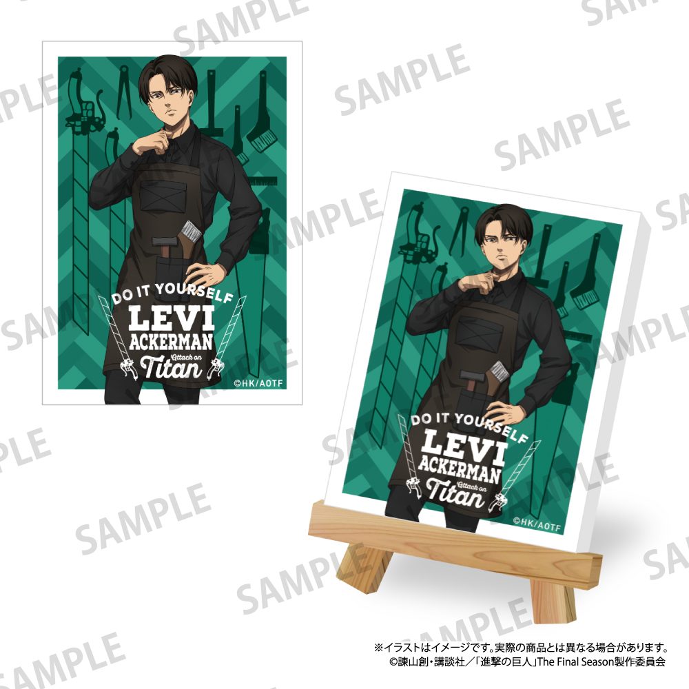 進撃の巨人 キャンバスボードミニ リヴァイ・アッカーマン(DIY) ("Attack on Titan" Canvas Board Mini Levi Ackerman (DIY))