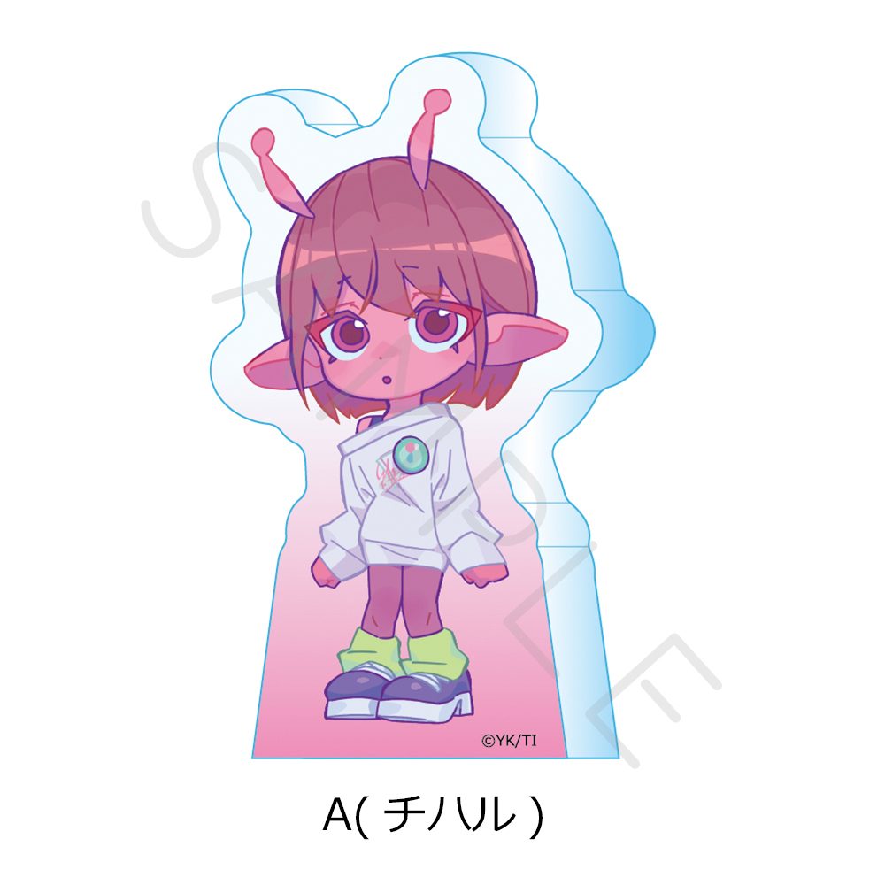 銀河特急 ミルキー☆サブウェイ アクリルミニブロック A チハル ("MILKY SUBWAY THE GALACTIC LIMITED EXPRESS" Acrylic Mini Block A Chiharu)