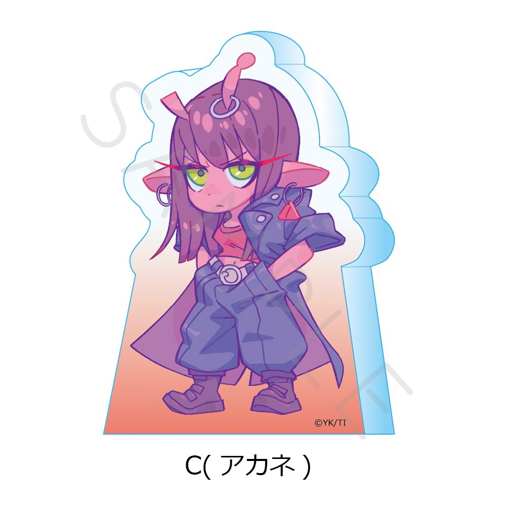 銀河特急 ミルキー☆サブウェイ アクリルミニブロック C アカネ ("MILKY SUBWAY THE GALACTIC LIMITED EXPRESS" Acrylic Mini Block C Akane)