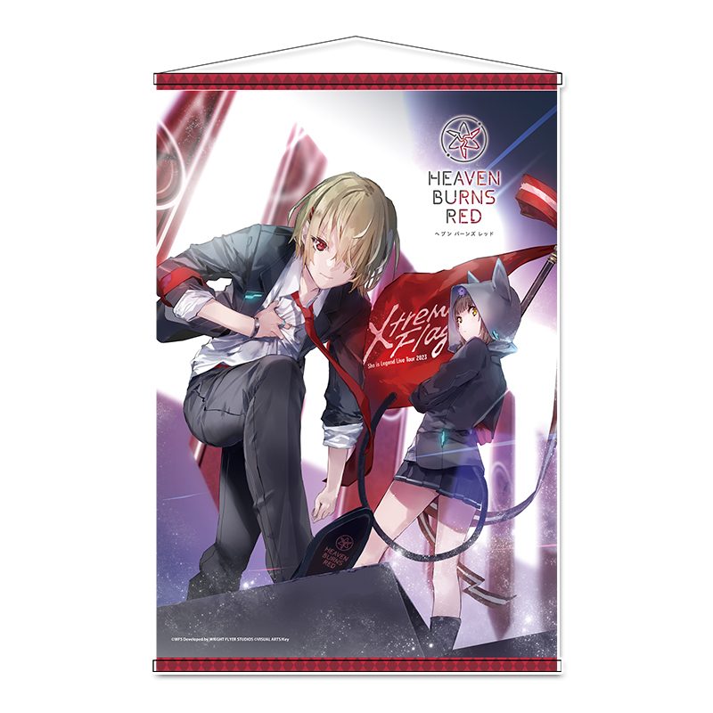 ヘブンバーンズレッド B2タペストリー ツアーイラスト ("Heaven Burns Red" B2 Tapestry Tour Illustration)