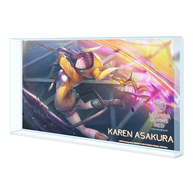 ヘブンバーンズレッド BIGアクリルブロック 朝倉可憐 ("Heaven Burns Red" Big Acrylic Block Asakura Karen)
