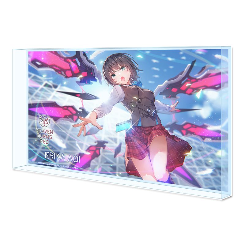 ヘブンバーンズレッド BIGアクリルブロック 蒼井えりか ("Heaven Burns Red" Big Acrylic Block Aoi Erika)