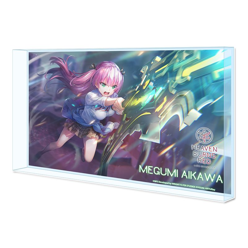ヘブンバーンズレッド BIGアクリルブロック 逢川めぐみ ("Heaven Burns Red" Big Acrylic Block Aikawa Megumi)