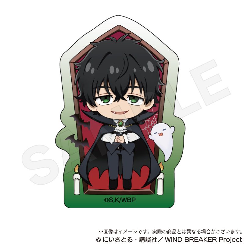 WIND BREAKER アクリルブロック ブラックハロウィンVer. 十亀条 ("Wind Breaker" Acrylic Block Black Halloween Ver. Togame Jo)