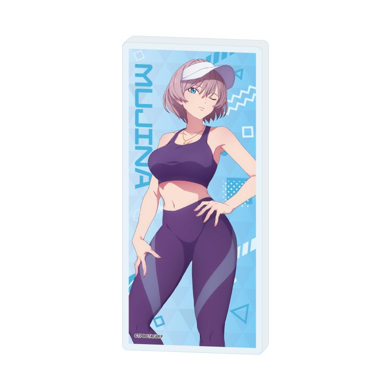 ミニアクリルブロック グリッドマン ユニバース 04 ムジナ スポーツウェアVer.(描き下ろしイラスト) (Mini Acrylic Block "GRIDMAN UNIVERSE" 04 Mujina Sportswear Ver. (Original Illustration))