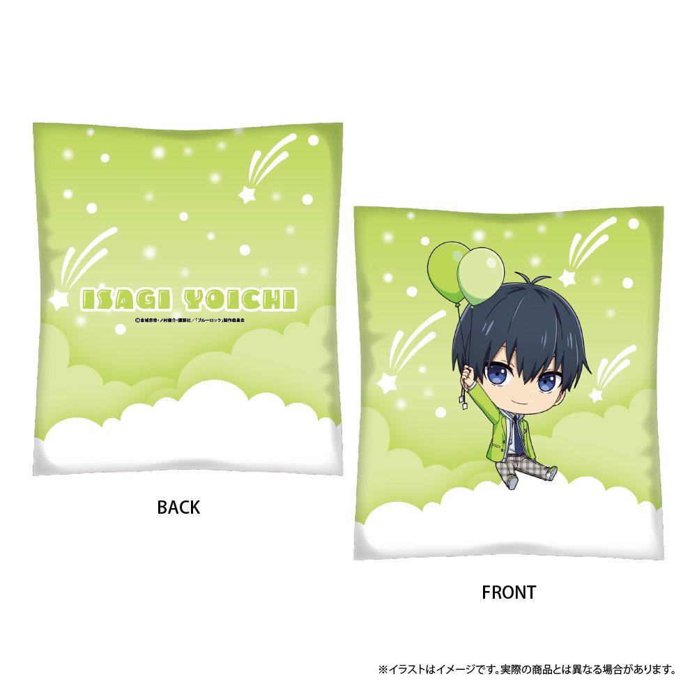ブルーロック クッション 潔世一(ミニキャラ)(風船) ("Blue Lock" Cushion Isagi Yoichi (Mini Character) (Balloon))