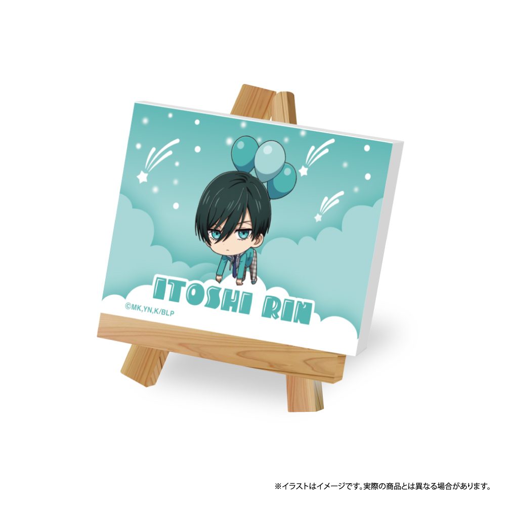 ブルーロック キャンバスボードミニ 糸師凛(ミニキャラ)(風船) ("Blue Lock" Canvas Board Mini Itoshi Rin (Mini Character) (Balloon))