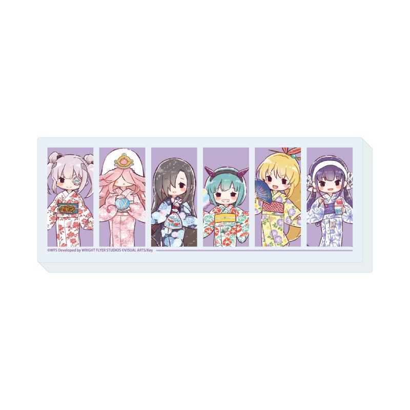 ミニアクリルブロック ヘブンバーンズレッド 12 浴衣Ver. 第31C部隊(グラフアートイラスト) (Mini Acrylic Block "Heaven Burns Red" 12 Yukata Ver. 31C Unit (Graff Art Illustration))