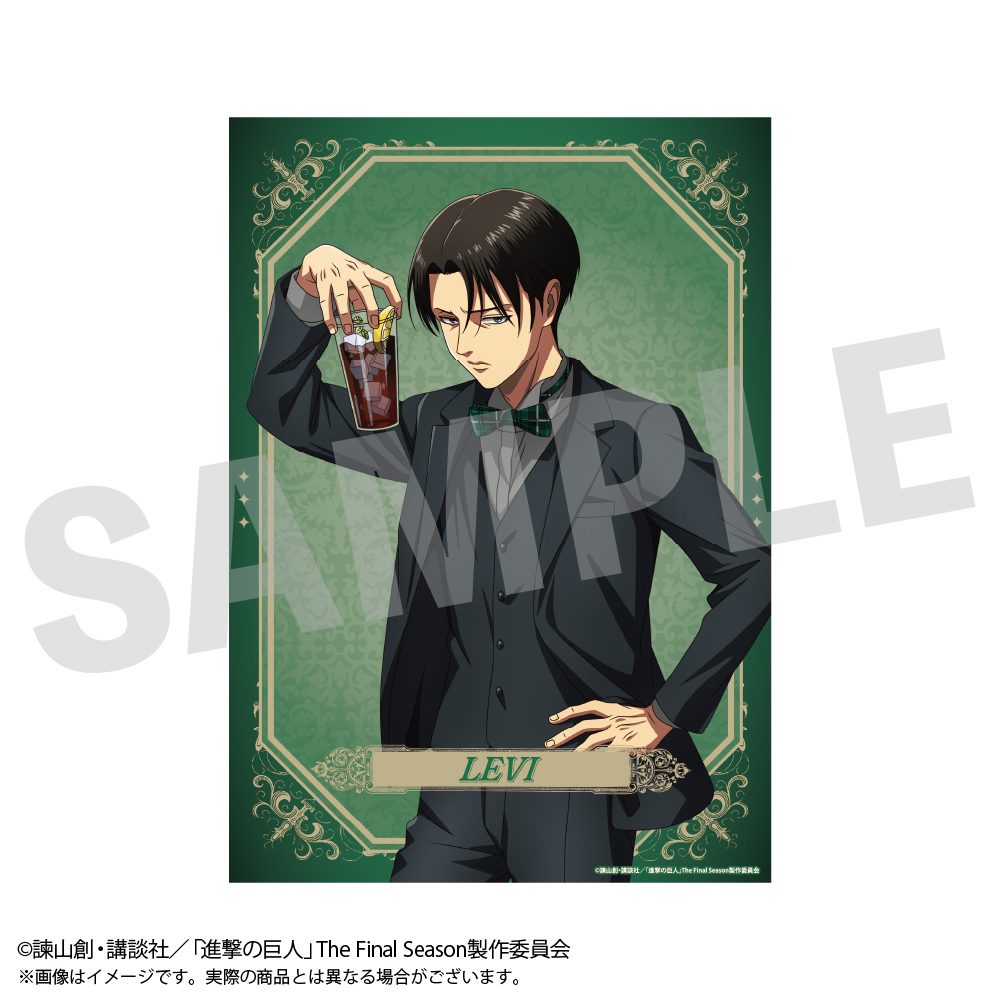 進撃の巨人 ビジュアルシート リヴァイ ("Attack on Titan" Visual Sheet Levi)