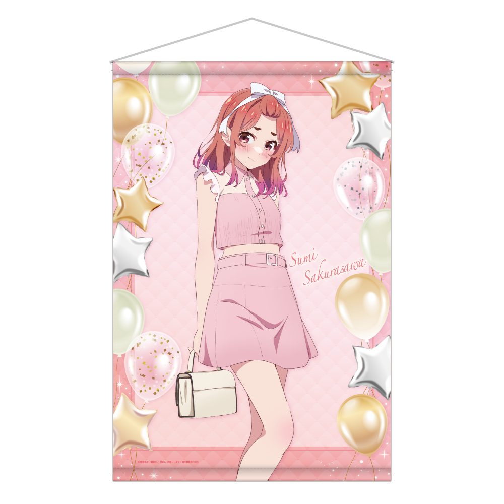彼女、お借りします 描き下ろしB2タペストリー ドレスVer. 桜沢墨 ("Rent-A-Girlfriend" Original Illustration B2 Tapestry Dress Ver. Sakurasawa Sumi)
