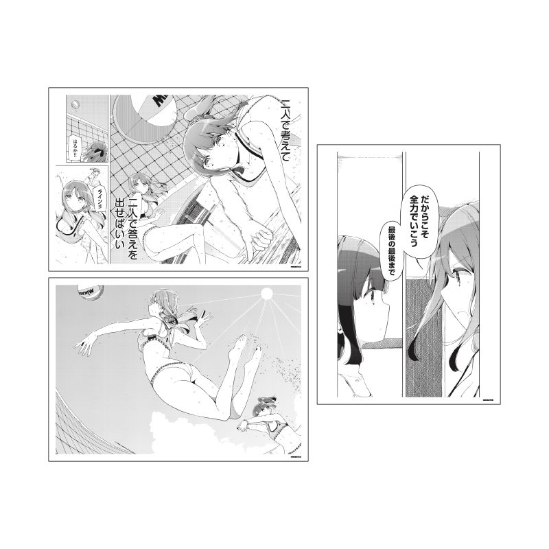 REPLICA GENGA 3枚セット はるかなレシーブ 01 A(公式イラスト) (REPLICA GENGA 3 Set "Harukana Receive" 01 A (Official Illustration))