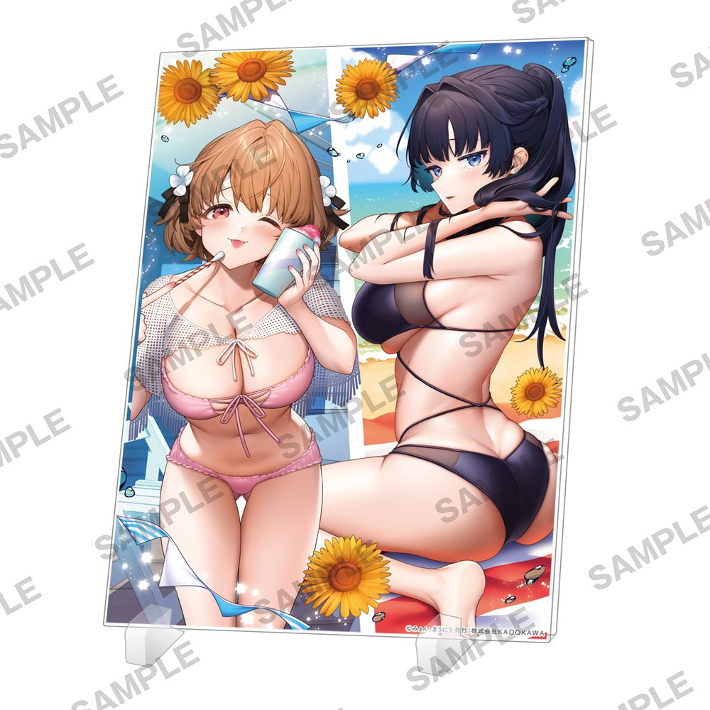 男嫌いな美人姉妹を名前も告げずに助けたら一体どうなる? アクリルパネル 藍那&亜利沙 ("If I Help Sisters Who Hates Boys Without Telling My Name, What Will Happen Next?" Acrylic Panel Aina & Arisa)