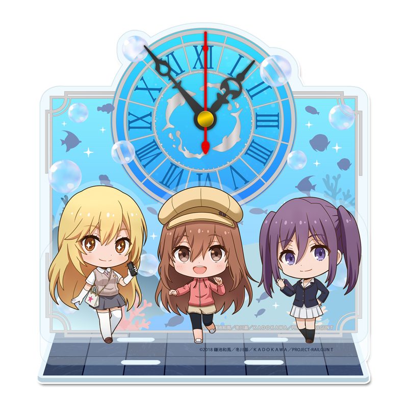 とある科学の超電磁砲T ぷちちょこミニアクリル置時計 B ("A Certain Scientific Railgun T" Puchichoko Mini Acrylic Clock B)