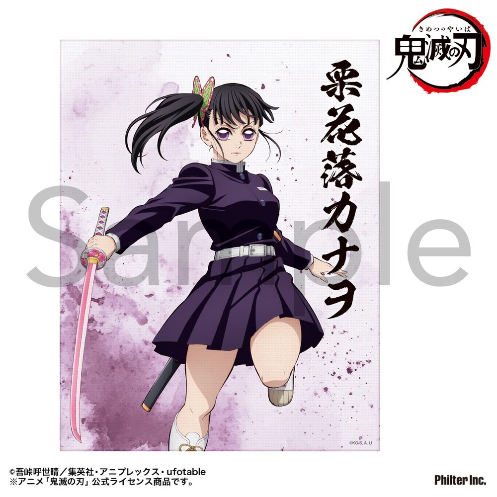 鬼滅の刃 ミニキャンバス 栗花落カナヲ ("Demon Slayer: Kimetsu no Yaiba" Mini Canvas Tsuyuri Kanao)