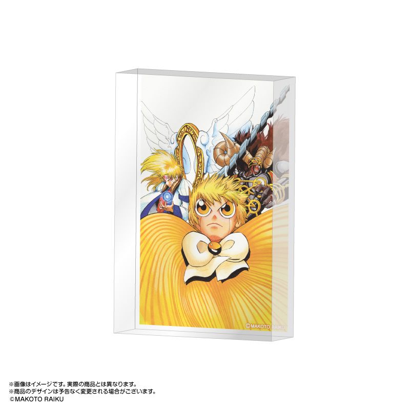 金色のガッシュ!! ビジュアルアクリルブロック Vol.1 5 ガッシュ&ワイズマン&黒騎士 ("Zatch Bell!" Visual Acrylic Block Vol. 1 5 Zatch & Wiseman & Black Knight)