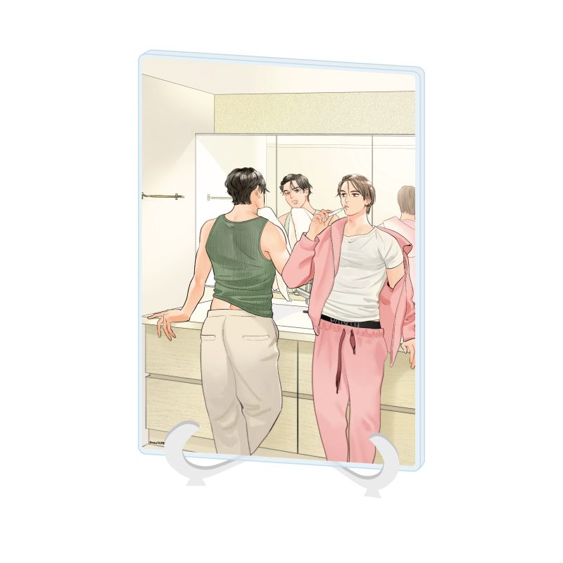 アクリルアートボード A5サイズ rasu先生 01 社会人カップルのSummer Vacation BLフェア(公式イラスト) (Acrylic Art Board A5 Size rasu Works 01 Office Worker Couple's Summer Vacation BL Fair (Official Illustration))