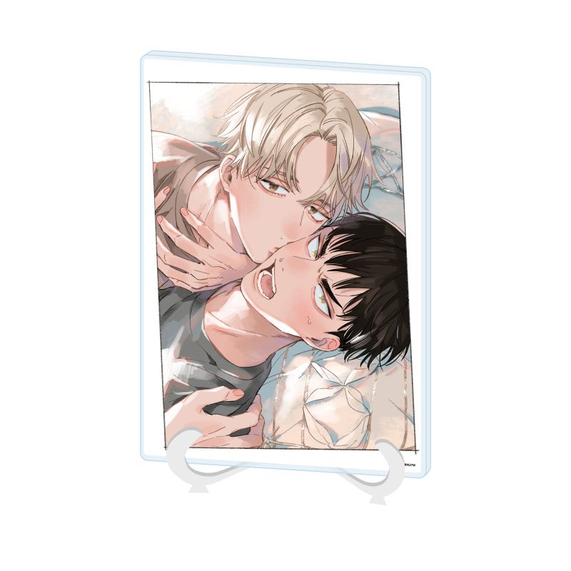 アクリルアートボード A5サイズ 依子先生 01 社会人カップルのSummer Vacation BLフェア(公式イラスト) (Acrylic Art Board A5 Size Yoriko Works 01 Office Worker Couple's Summer Vacation BL Fair (Official Illustration))