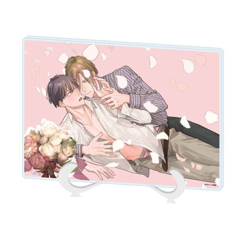 アクリルアートボード A5サイズ 小丸オイコ先生 01 社会人カップルのSummer Vacation BLフェア(公式イラスト) (Acrylic Art Board A5 Size Oiko Komaru Works 01 Office Worker Couple's Summer Vacation BL Fair (Official Illustration))
