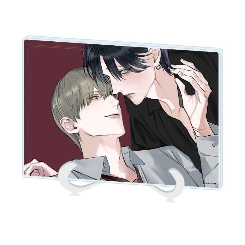 アクリルアートボード A5サイズ 小山璃子先生 01 社会人カップルのSummer Vacation BLフェア(公式イラスト) (Acrylic Art Board A5 Size Akiko Koyama Works 01 Office Worker Couple's Summer Vacation BL Fair (Official Illustration))